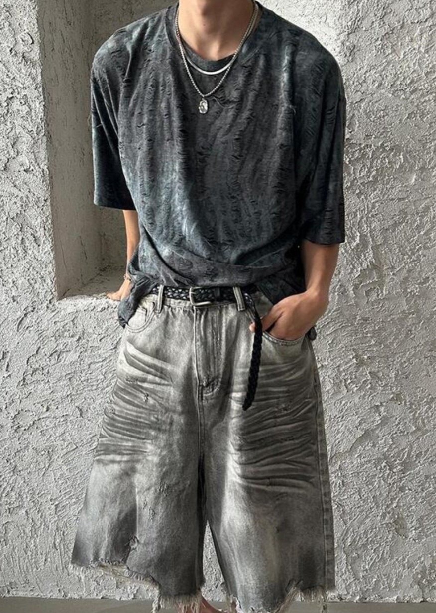 Damage Tie-Dye Knit