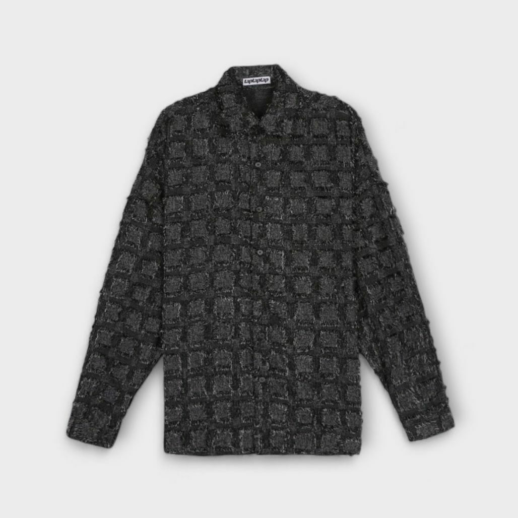 格仔長袖恤衫 taptaptap-058S