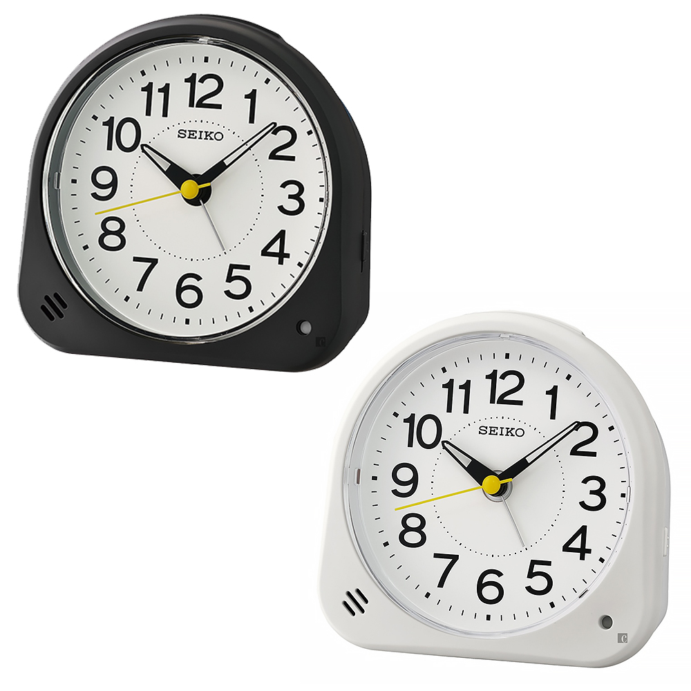 (預購)【SEIKO 精工】QHE188 簡約 趣味 三角 燈光 夜光 貪睡 滑動式靜音秒針 居家 休閒 辦公 鬧鐘 時鐘