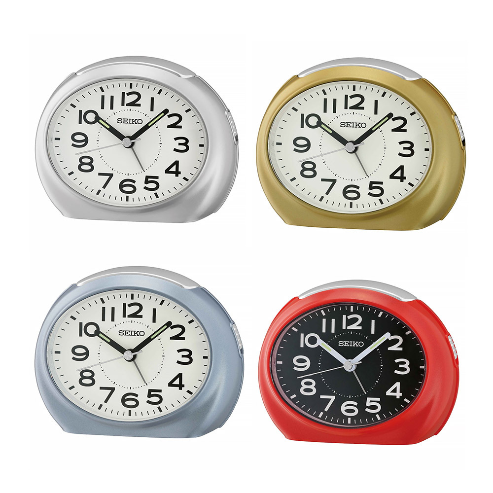 (預購)【SEIKO 精工】QHE193 日常 復古 多種顏色 夜光 貪睡 滑動式靜音秒針 居家 休閒 辦公 鬧鐘 時鐘