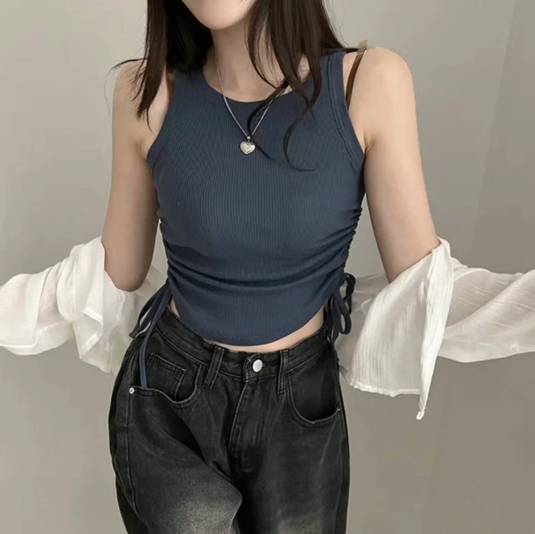 超抵買！Os Shirring Sleeveless