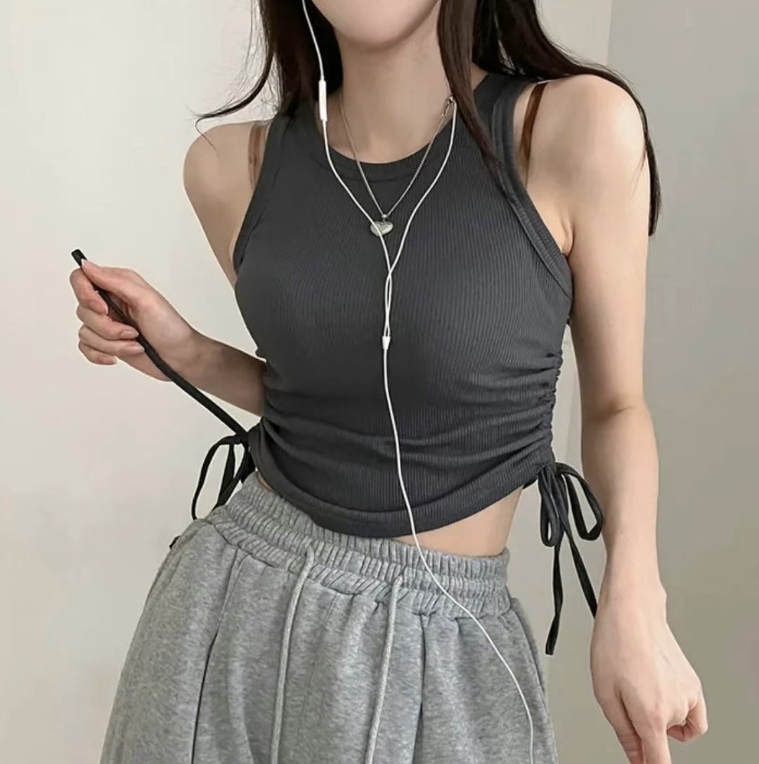 超抵買！Os Shirring Sleeveless