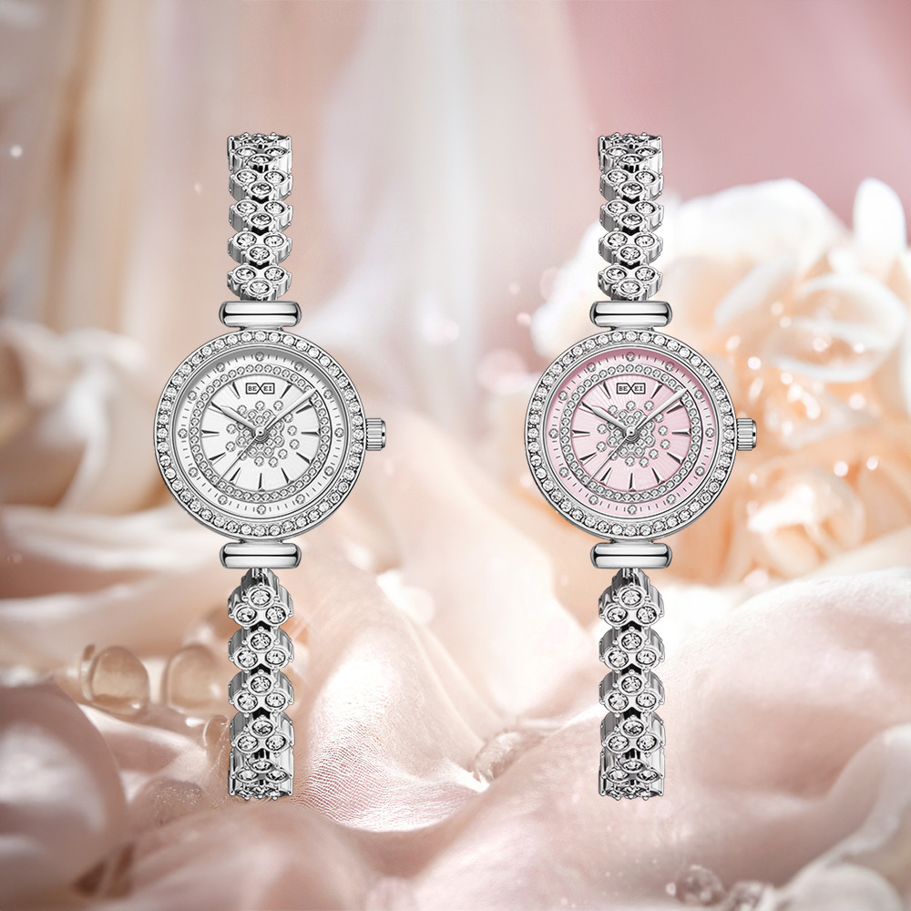 【BEXEI 貝克斯】6119 優雅 氣質 淑女 名媛 晶鑽錶盤 晶鑽錶殼錶帶 石英 手錶 女錶