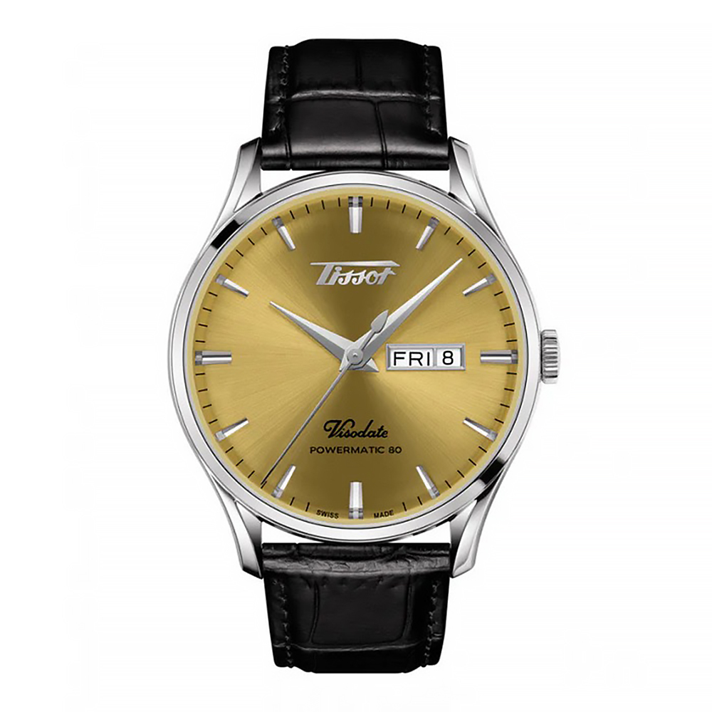 【Tissot 天梭】 Heritage Visodate維索達特遺產系列 T1184301602100 腕錶