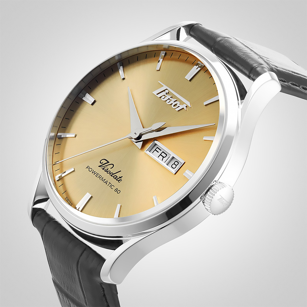 【Tissot 天梭】 Heritage Visodate維索達特遺產系列 T1184301602100 腕錶