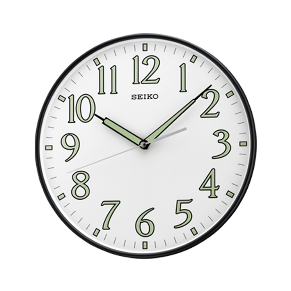 (預購)【SEIKO 日本精工】 QXA521K 經典 簡約 時尚 滑動式秒針 夜光 時鐘 掛鐘