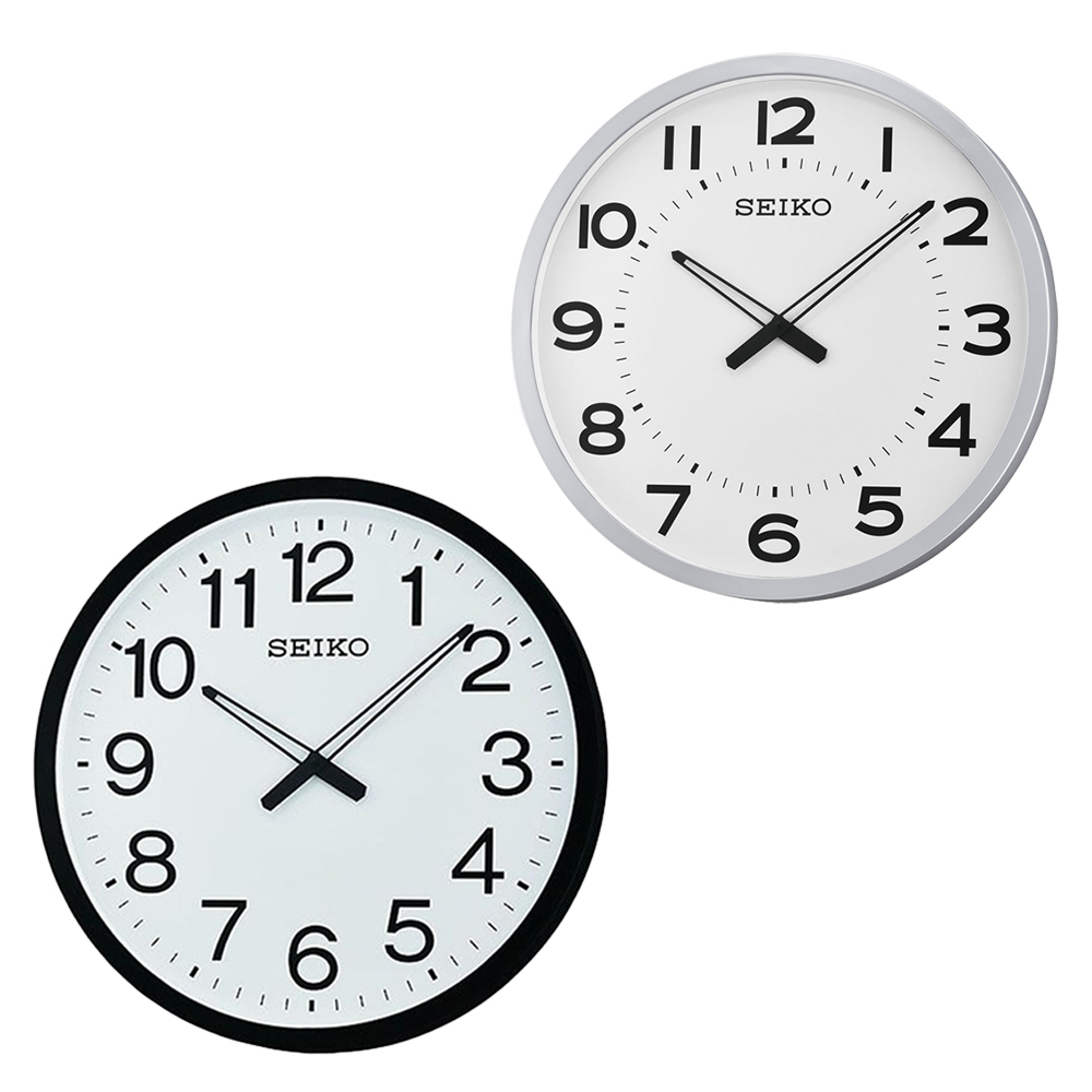 (預購)【SEIKO 日本精工】 QXA563K QXA563S 經典 簡約 極簡 辦公室 標準鍾 無秒針 大尺寸 時鐘 掛鐘