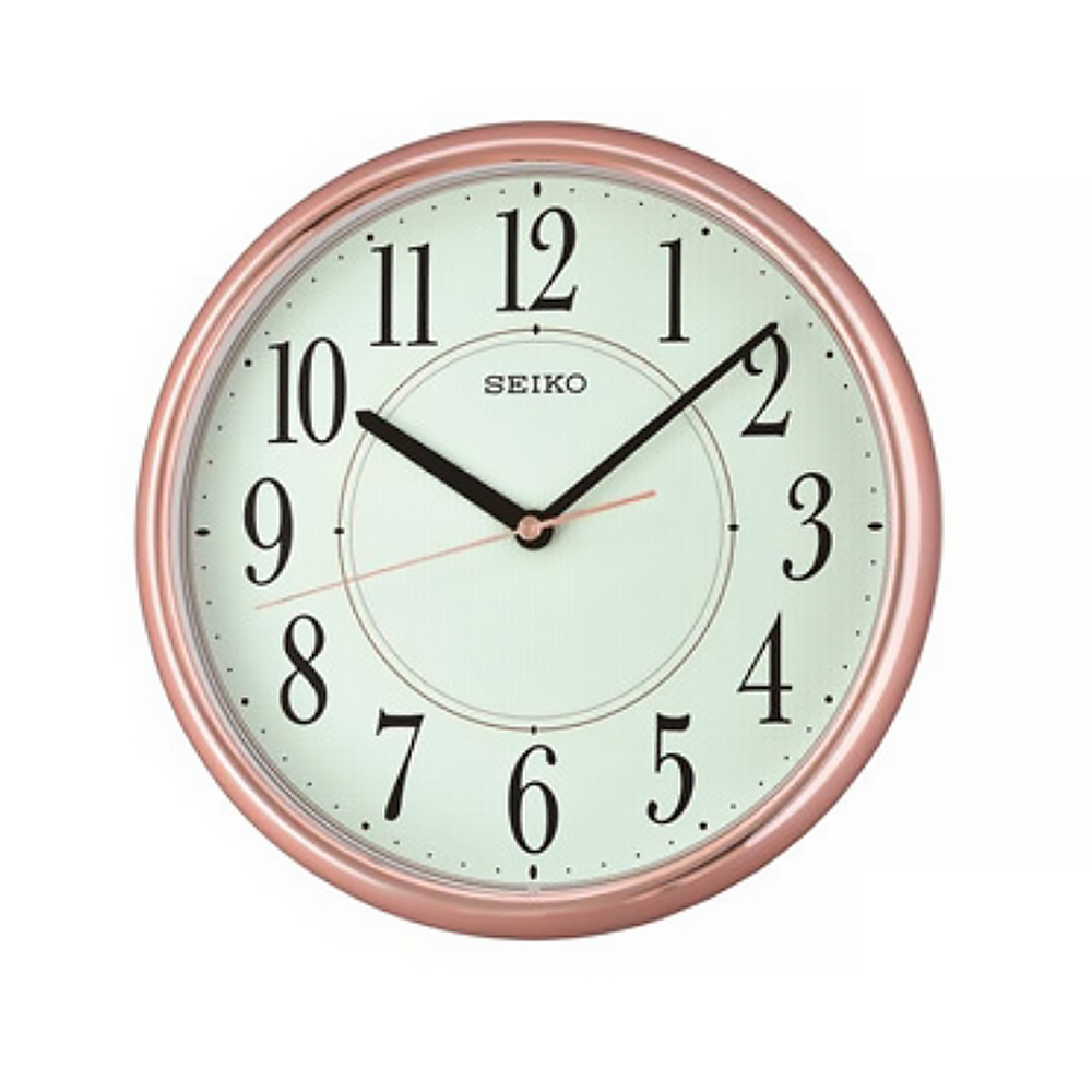 (預購)【SEIKO 日本精工】QXA671P 簡約 時尚 細緻 玫瑰金光感 夜光 掛鐘 時鐘