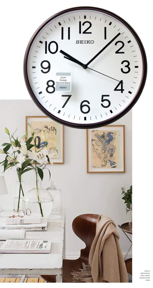 【SEIKO 精工】 QXA677B/K 簡約質感單色系數字壁掛鐘