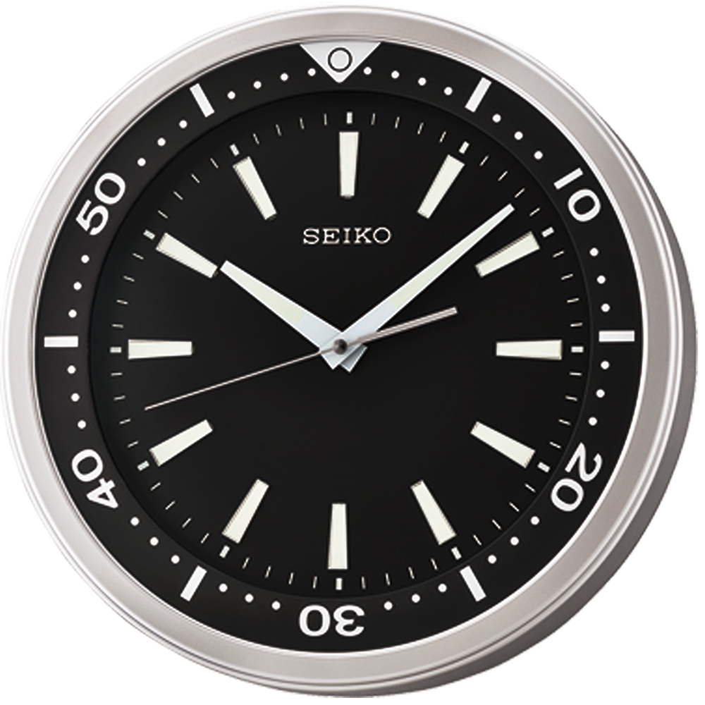 (預購)【SEIKO 日本精工】 QXA723A 潛水錶造型 夜光 黑水鬼掛鐘 時鐘
