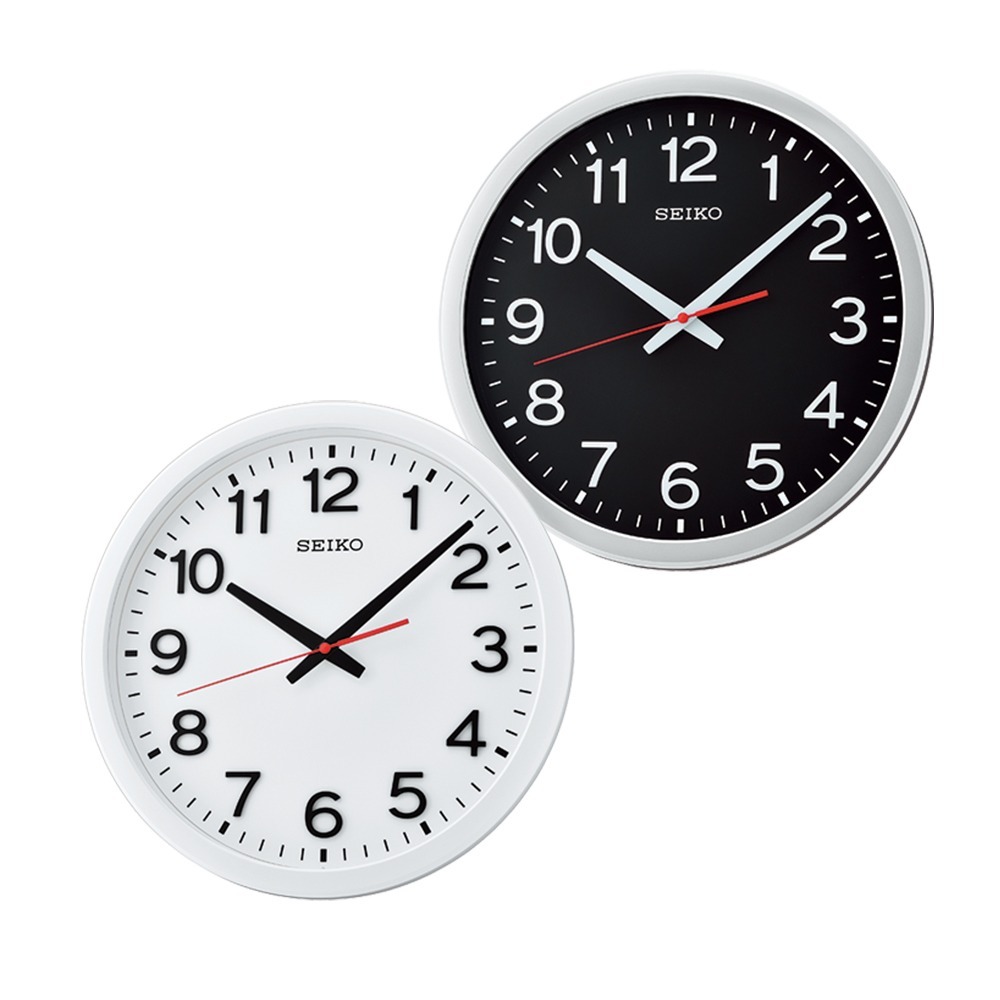 【SEIKO 日本精工】 QXA732S QXA732W 立體大數字 簡約大方 靜音指針 壁掛鐘 時鐘