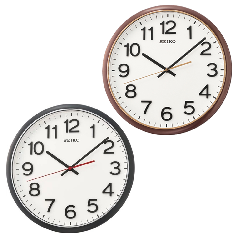 (預購)【SEIKO 日本精工】QXA750B QXA750K 簡約 時尚 文青 滑動式秒針 靜音 立體時標 掛鐘 時鐘