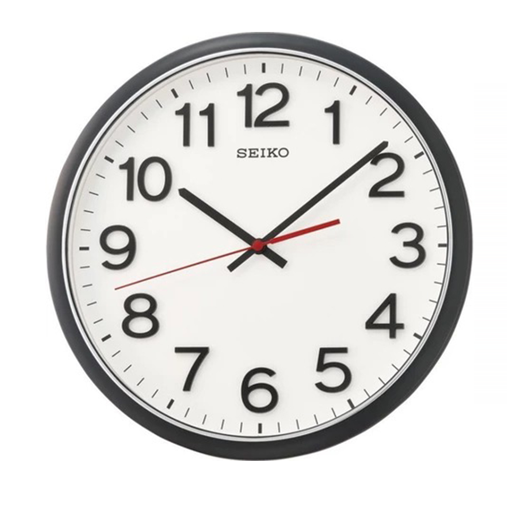 (預購)【SEIKO 日本精工】QXA750B QXA750K 簡約 時尚 文青 滑動式秒針 靜音 立體時標 掛鐘 時鐘