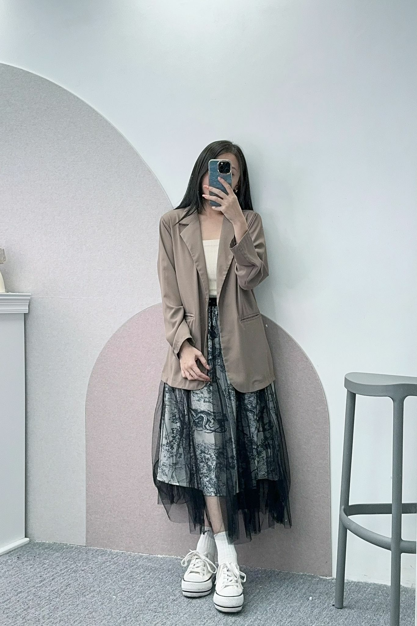 SK#6427 🤍神話故事輕紗裙