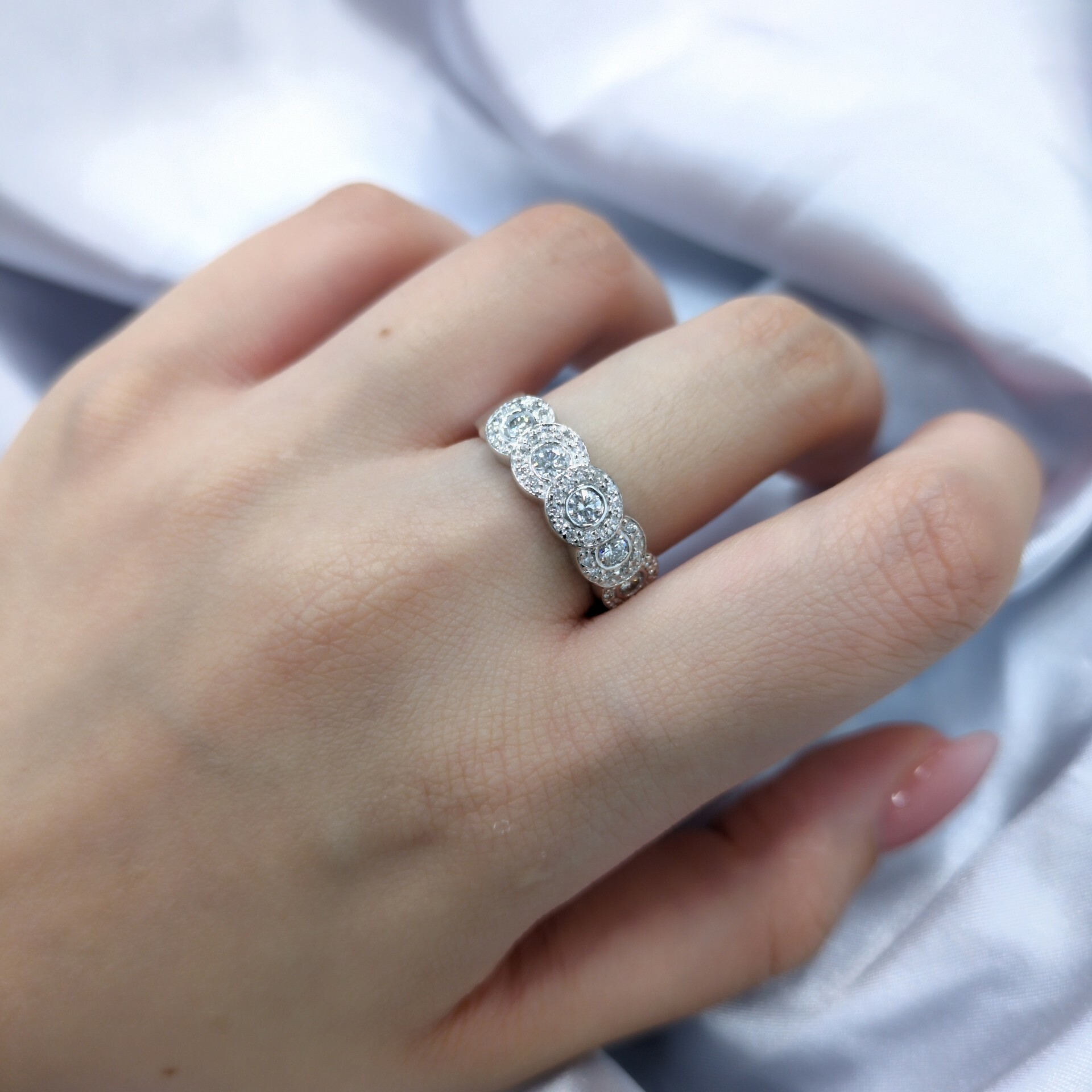 18K White Gold 0.80ct Diamond Ring