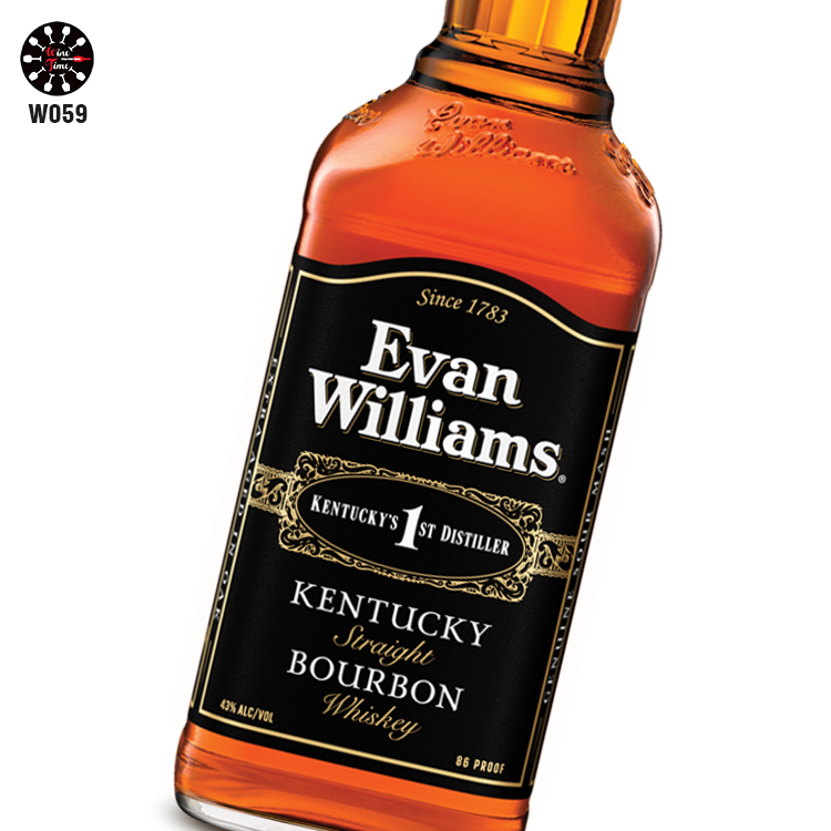 Evans Williams Black Label Bourbon Whiskey 750ml