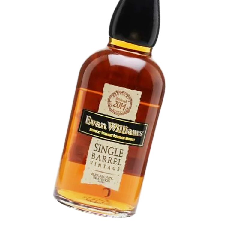 Evans Williams Single Barrel 2014 Bourbon Whiskey 750ml