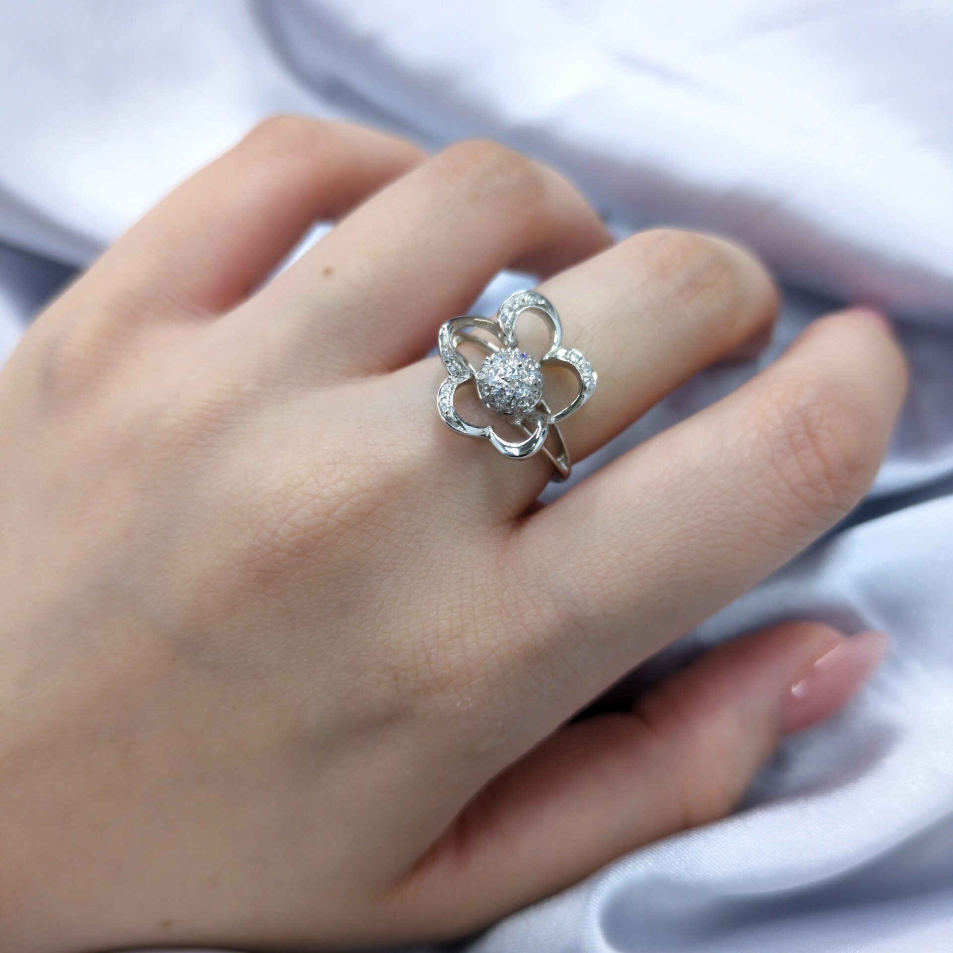 18K White Gold 0.38ct Diamond Ring