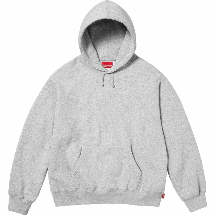 [現貨] SUPREME FW24 Satin Applique Hooded Sweatshirt  | Grey