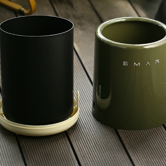 《4835》復古簡約質感雙層設計垃圾桶