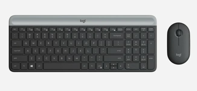 Logitech Slim 無線鍵盤與滑鼠組合 MK470(平行進口)