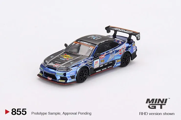 【預訂】Mini GT #855 Nissan Silvia (S15) D-MAX  #70  D-MAX Racing 2023 D1 Grand Prix - Japan Exclusive  RHD / D1 Blister Packaging