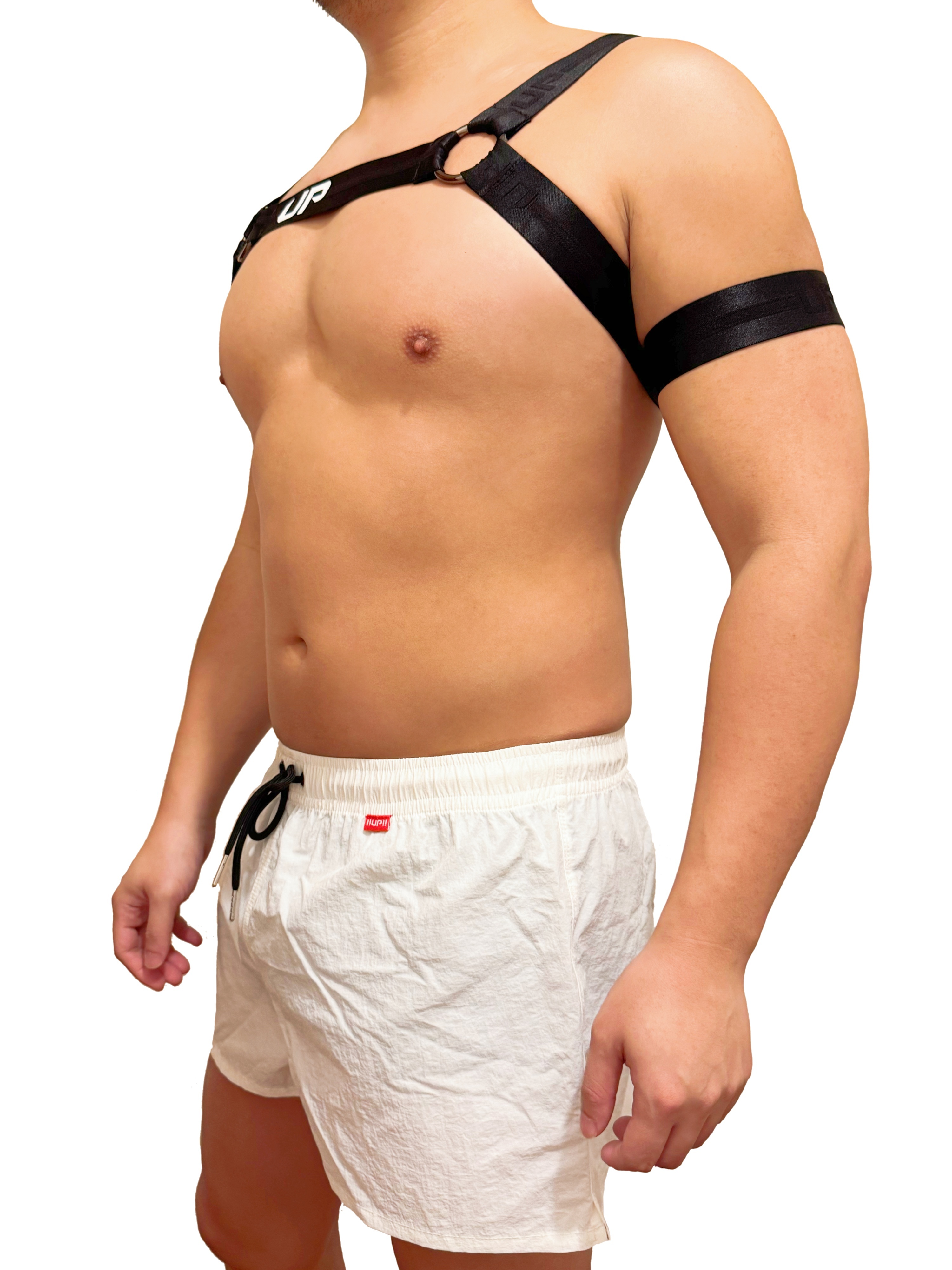 Party Harness 派對胸甲肩帶+臂章 閃亮黑