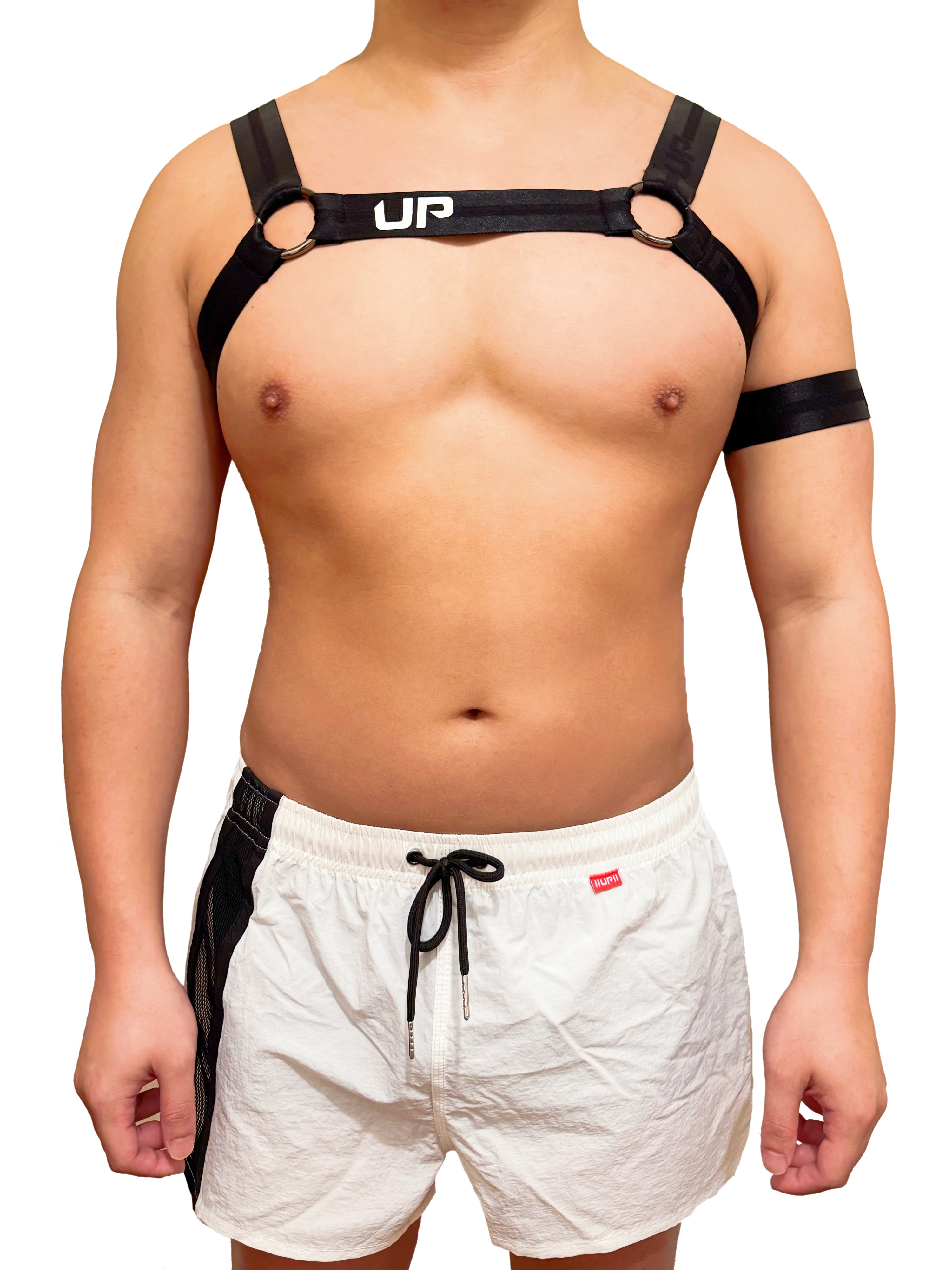 Party Harness 派對胸甲肩帶+臂章 閃亮黑