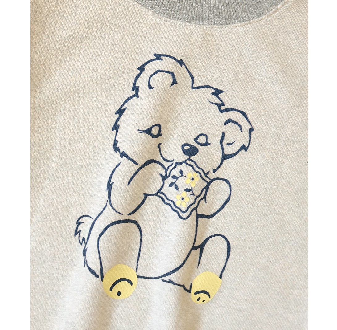 RE-STOCK: KAPITAL TOP FLEECE CREW SWEATSHIRT (LITTLE PEAR PRINT) - PRE ORDER ITEM (預訂中)