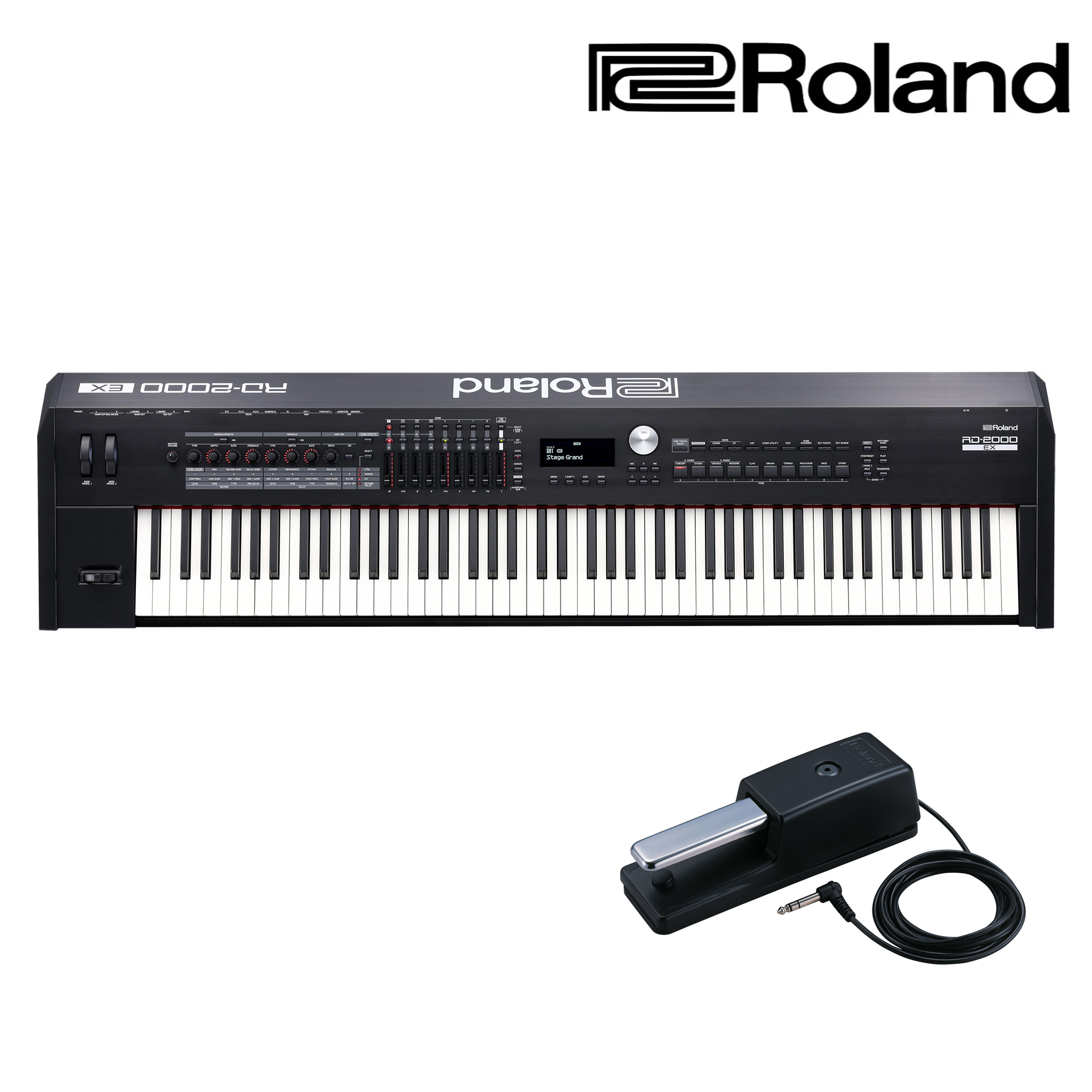 舞台鋼琴 樂蘭ROLAND RD-2000EX 電鋼琴88鍵 合成器鍵盤 音樂工作站 數位鋼琴