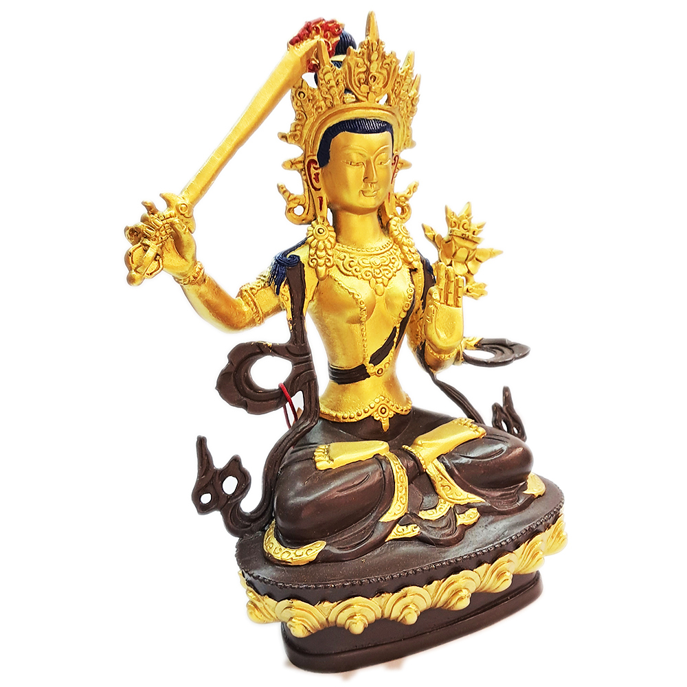 文殊菩薩{銅泥金}20公分【十方】134103