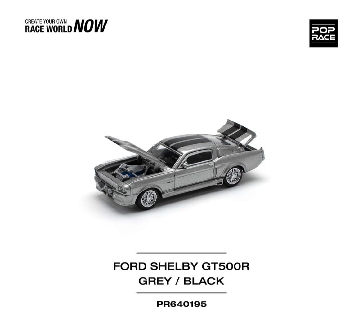 【預訂】Pop Race 1967 Shelby Mustang GT500 Grey/Black