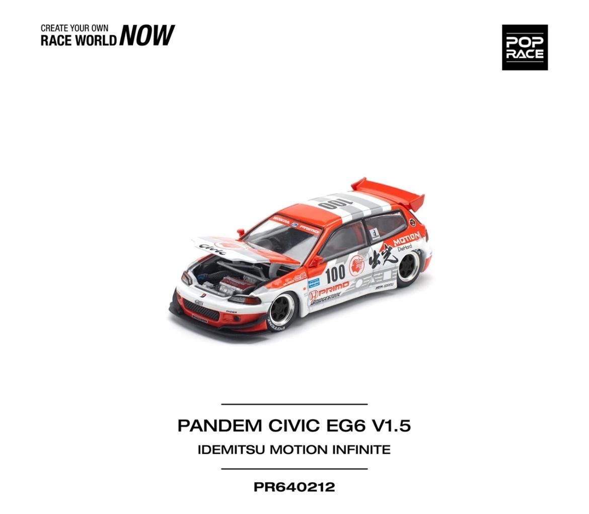【預訂】Pop Race Pandem Civic EG6 v1.5 Idemitsu Motion Infinte