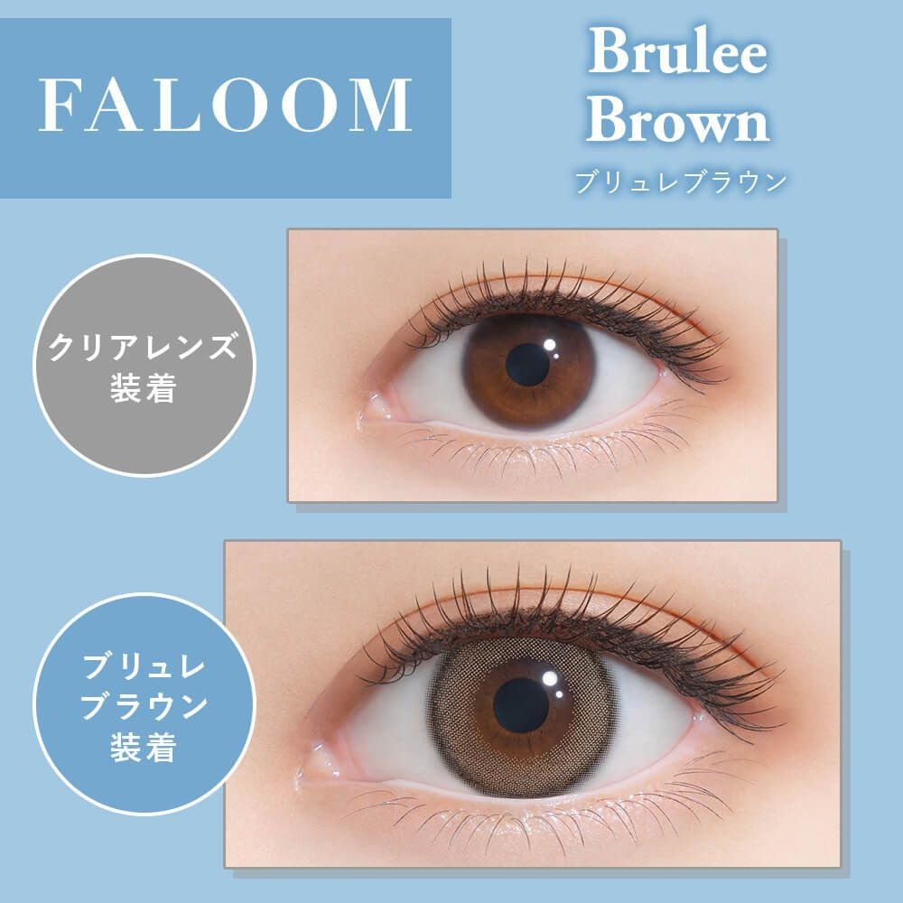 [日拋] FALOOM 1 Day Brulee Brown 日拋隱形眼鏡｜每盒10片