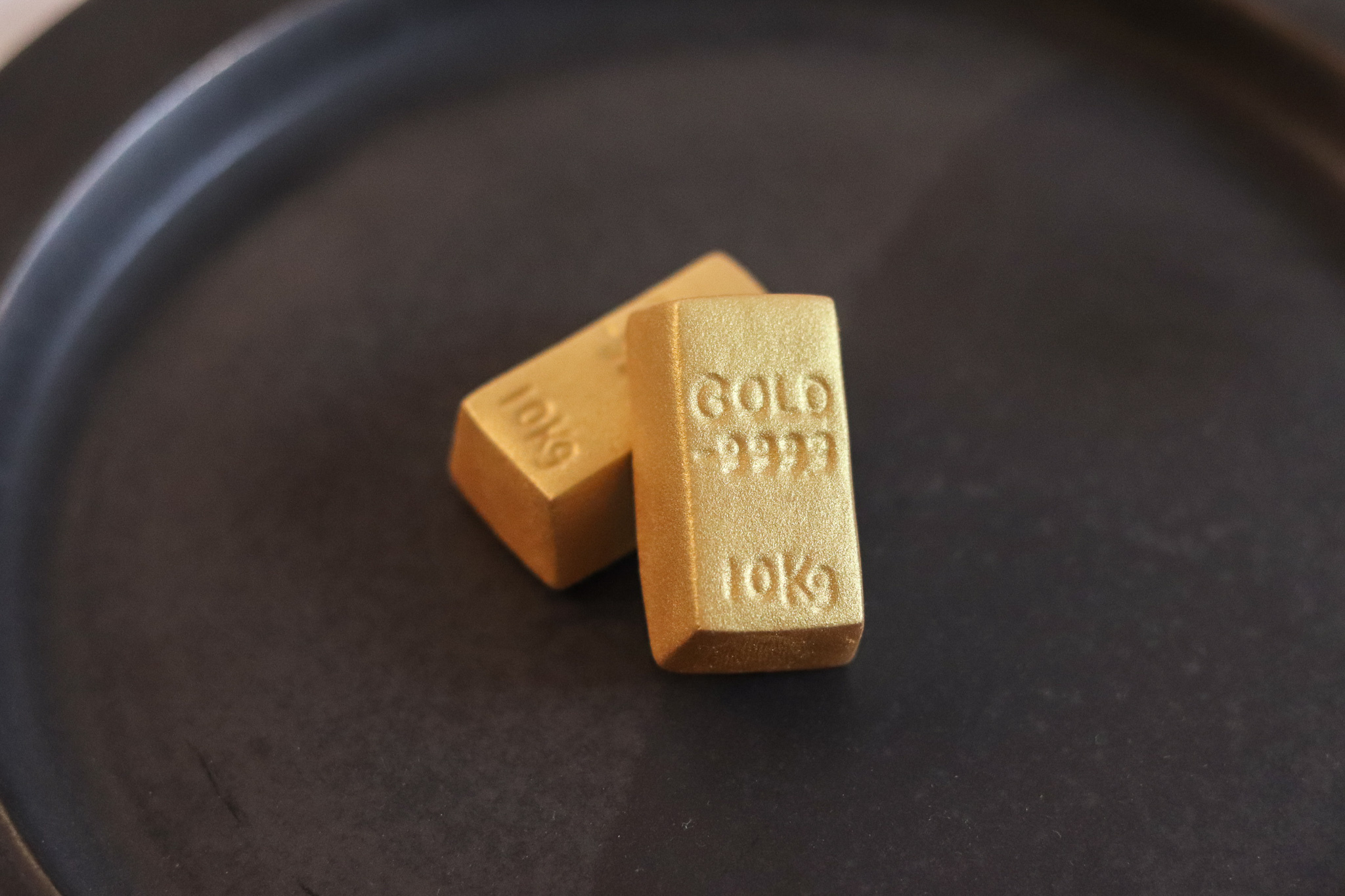 日本 手作 gold 9999 金塊 筷架