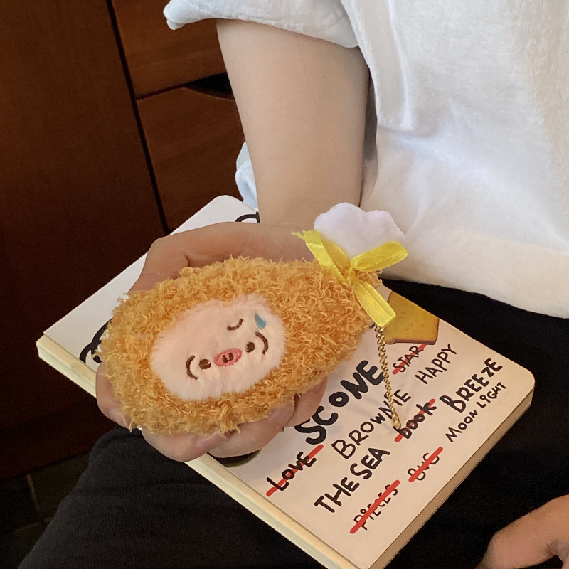 《4839》趣味小豬炸雞腿吊飾