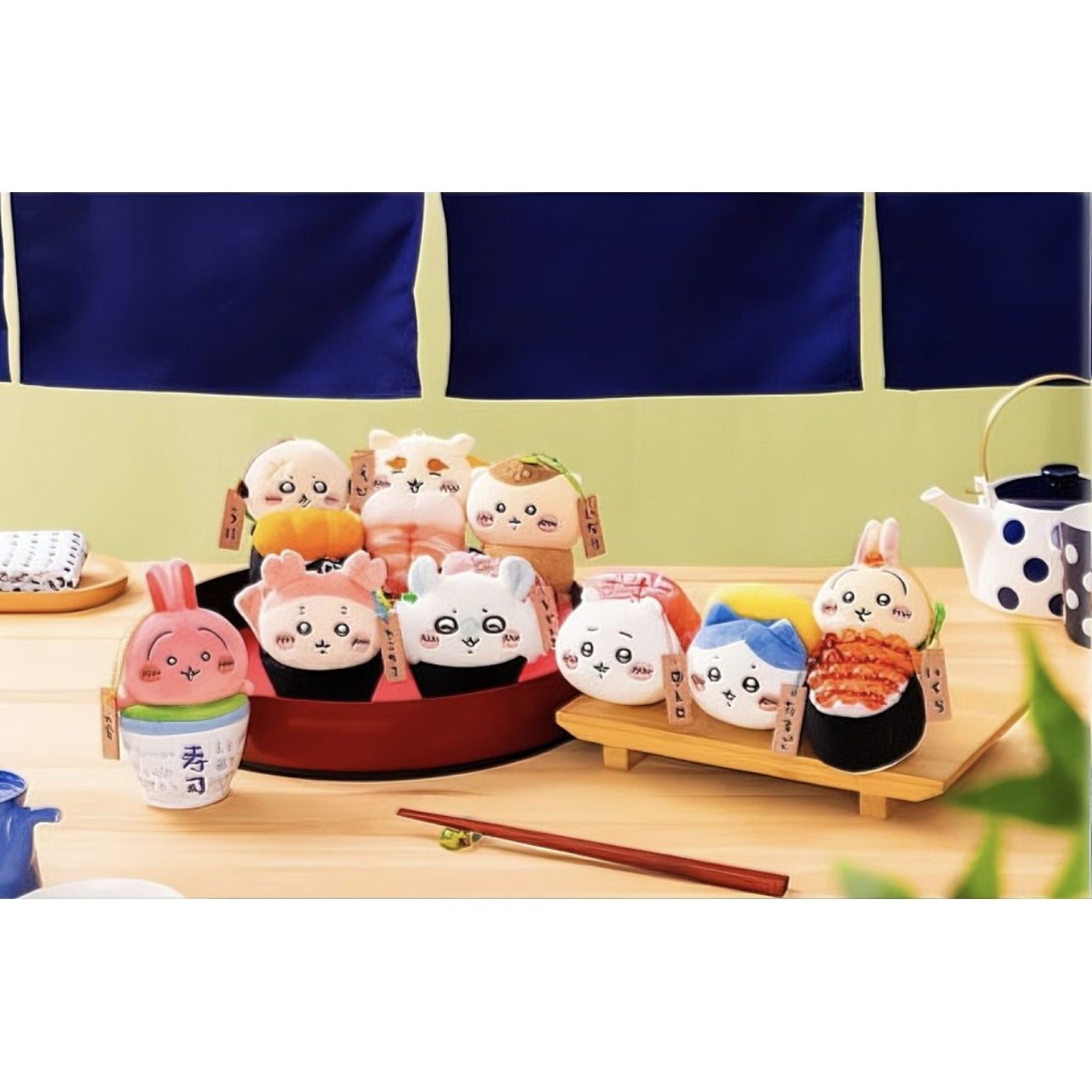CHIIKAWA吉伊卡哇 壽司系列 吊飾 玩偶 絨毛玩具