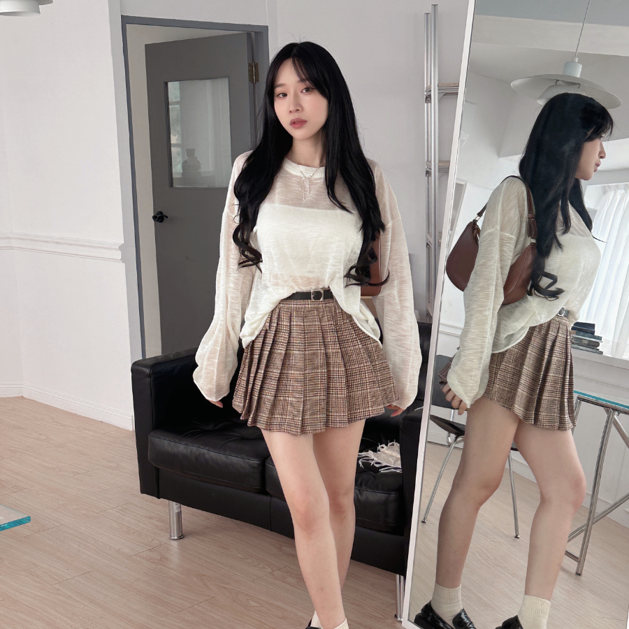 【氛圍感天花板】百搭圓領針織罩衫 寬鬆好看又舒服 薄長袖上衣 (現貨)