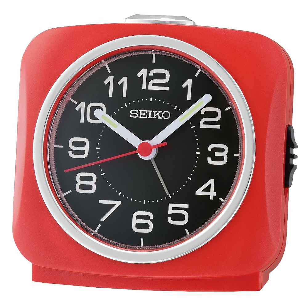 (預購)【SEIKO 精工】QHE194 方形 懷舊 復古 夜光 貪睡 滑動式靜音秒針 居家 休閒 辦公 鬧鐘 時鐘