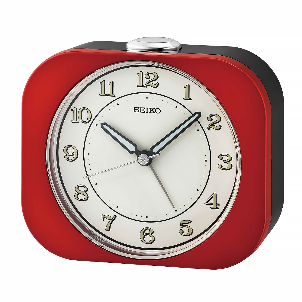 (預購)【SEIKO 精工】QHE195 霧面 圓矩方形 趣味 懷舊 夜光 貪睡 滑動式靜音秒針 居家 休閒 辦公 鬧鐘 時鐘