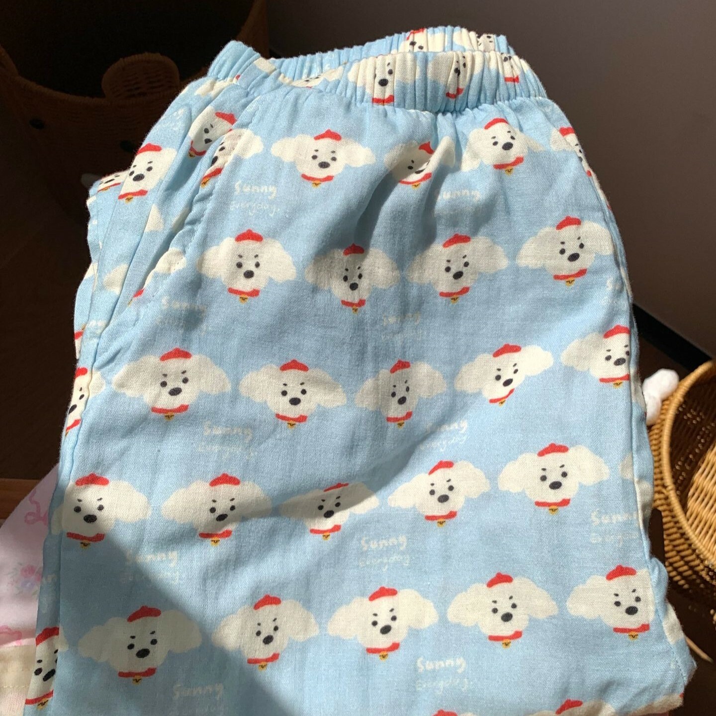 《4841》可愛小狗小貓居家睡褲