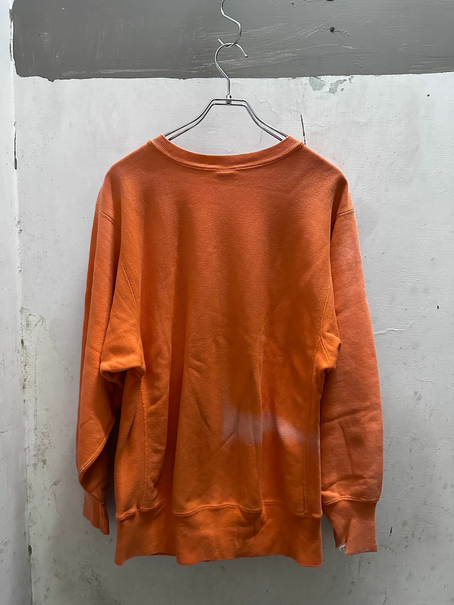 90's Champion Reverse Weave Orange Sweat Shirt Made in USA XL