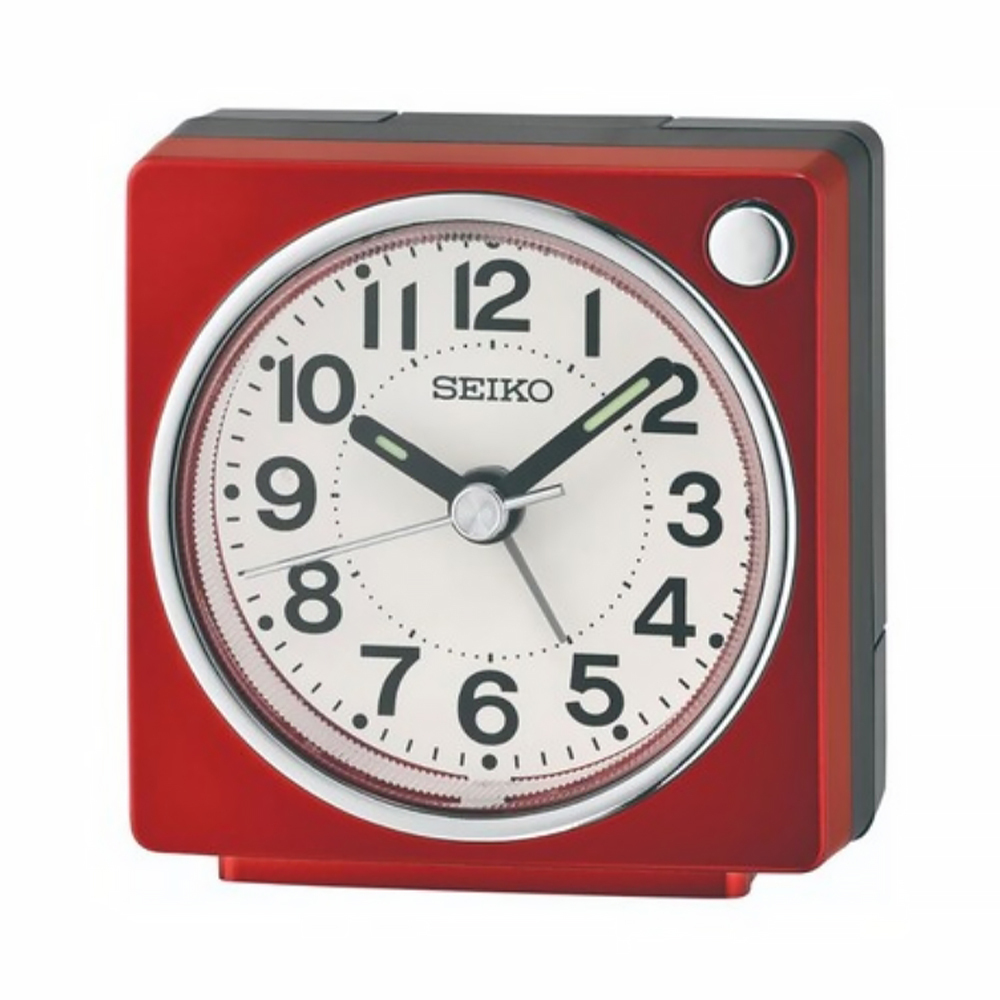 【SEIKO 精工】QHE196 迷你 懷舊 復古 多色 夜光 貪睡 嗶嗶 滑動式秒針 居家 休閒 鬧鐘 時鐘