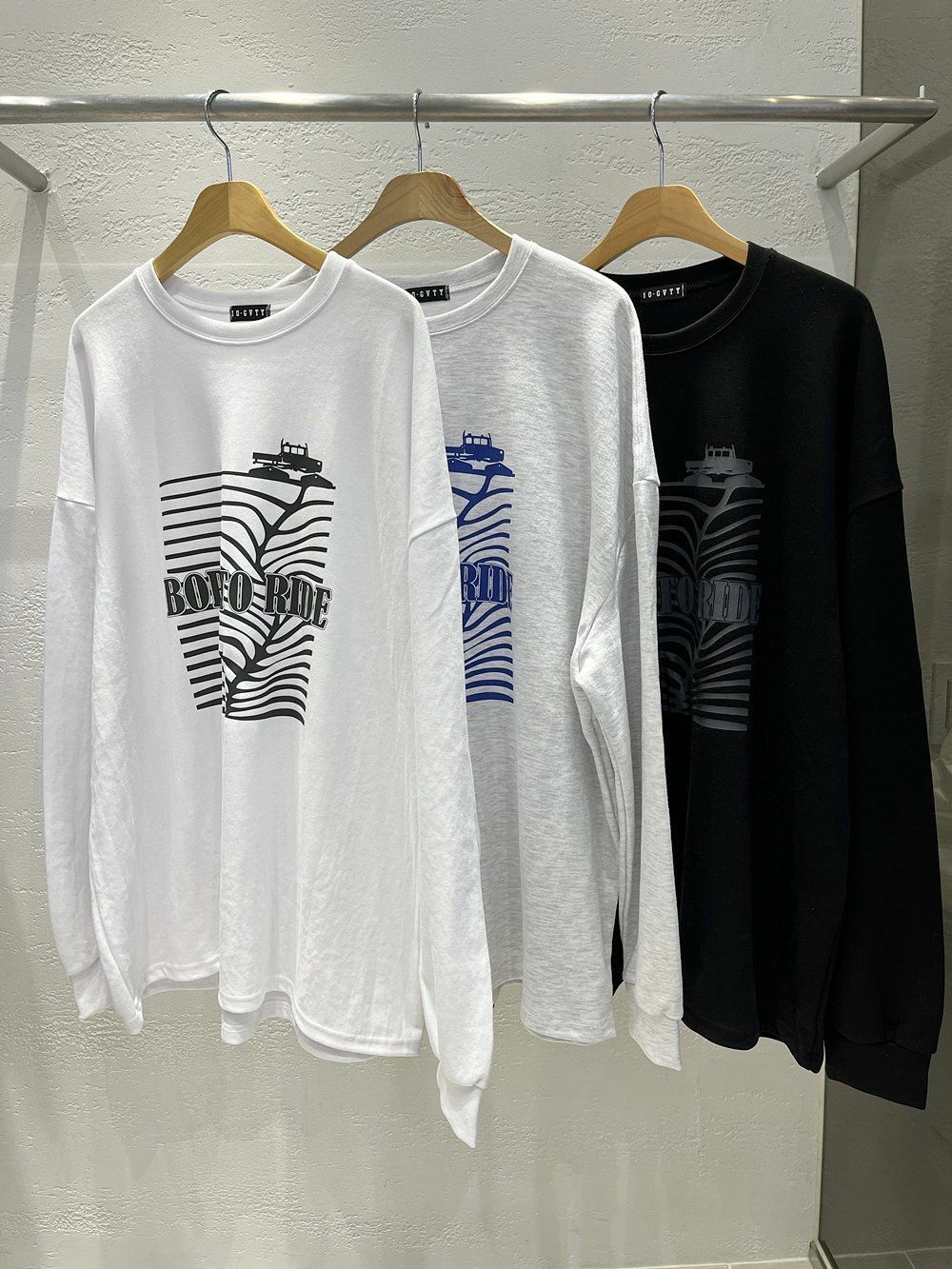 英文字圖案長袖衫 10.GVTY-0149T