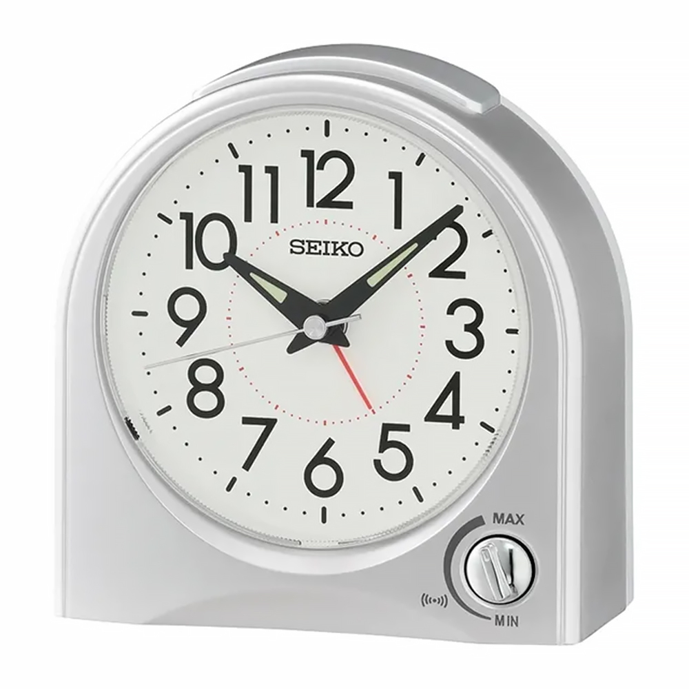 (預購)【SEIKO 精工】QHE204 可愛 趣味 懷舊 燈光 音量控制 貪睡 滑動式靜音秒針 居家 休閒 鬧鐘 時鐘