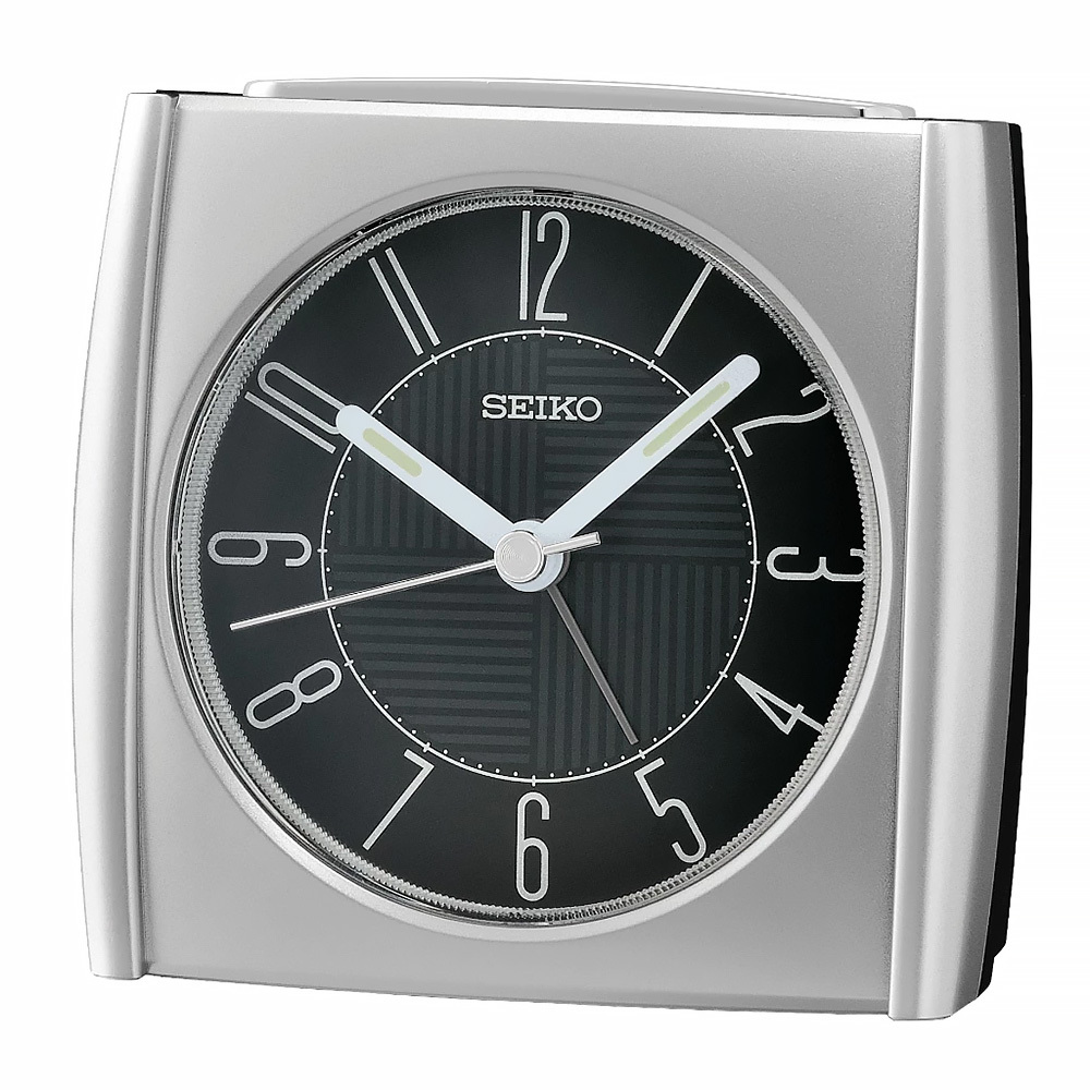 (預購)【SEIKO 精工】QHE205 細緻 質感 條紋 燈光 音量控制 貪睡 滑動式靜音秒針 居家 休閒 鬧鐘 時鐘
