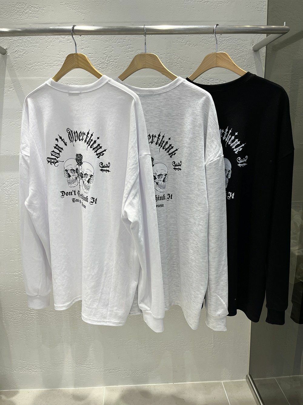 英文字圖案長袖衫 10.GVTY-0152T