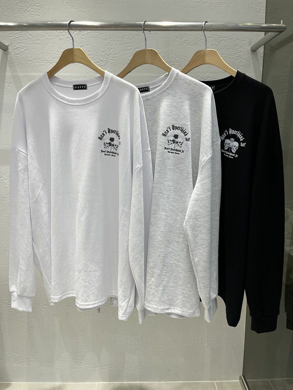 英文字圖案長袖衫 10.GVTY-0152T