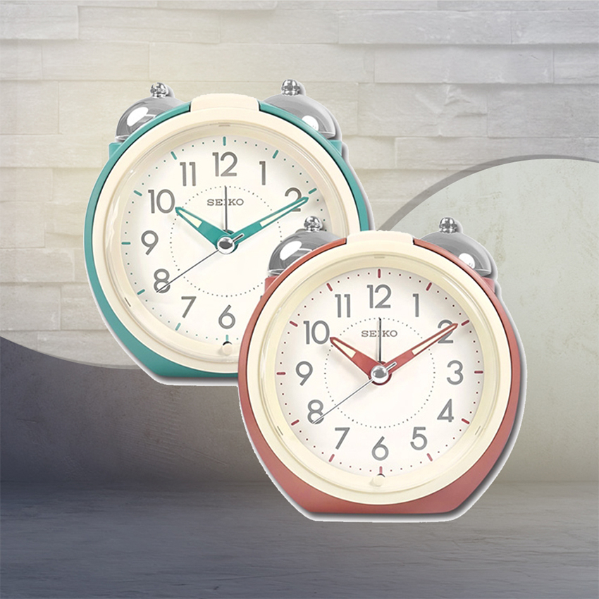 (預購)【SEIKO 日本精工】 QHK054M QHK054R 大聲公 可愛 靜音 貪睡 鬧鐘 居家 休閒 時鐘