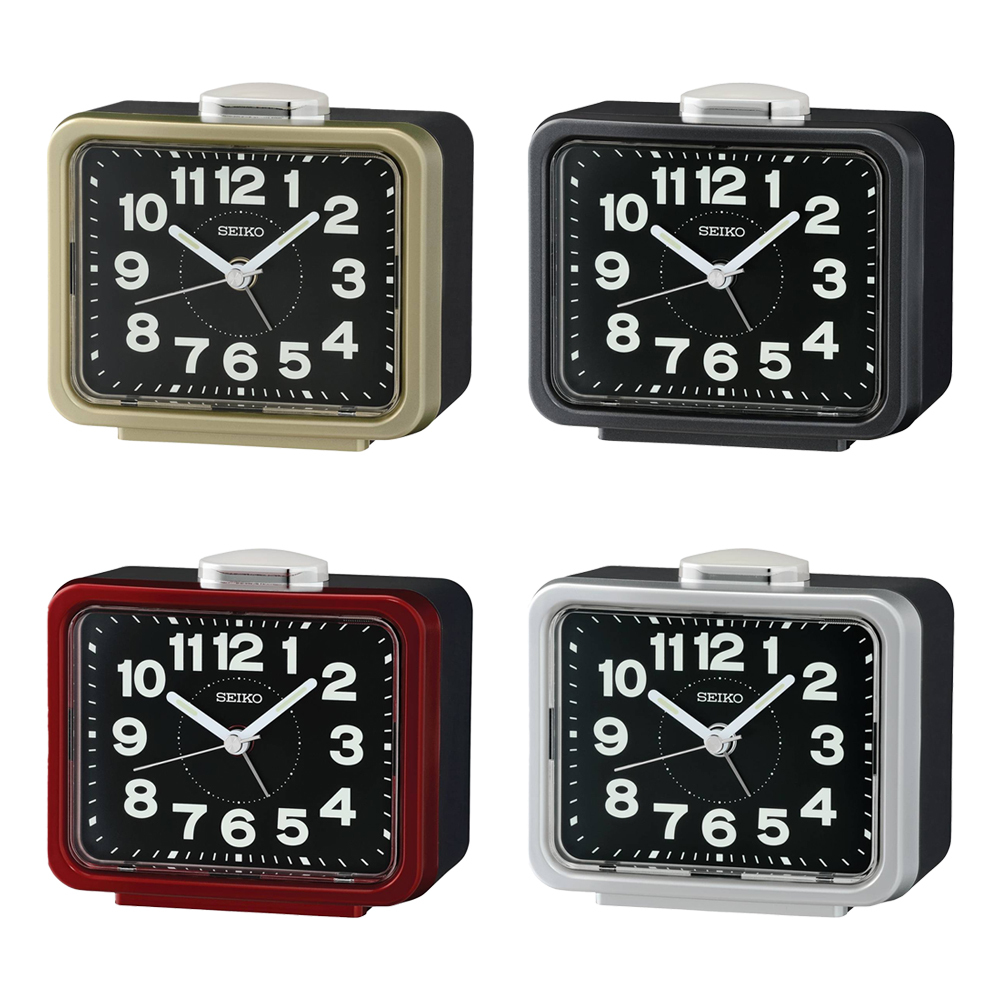 (預購)【SEIKO 精工】QHK062 鈴鐺聲響 夜光 靜音 居家 休閒 辦公 鬧鐘 時鐘
